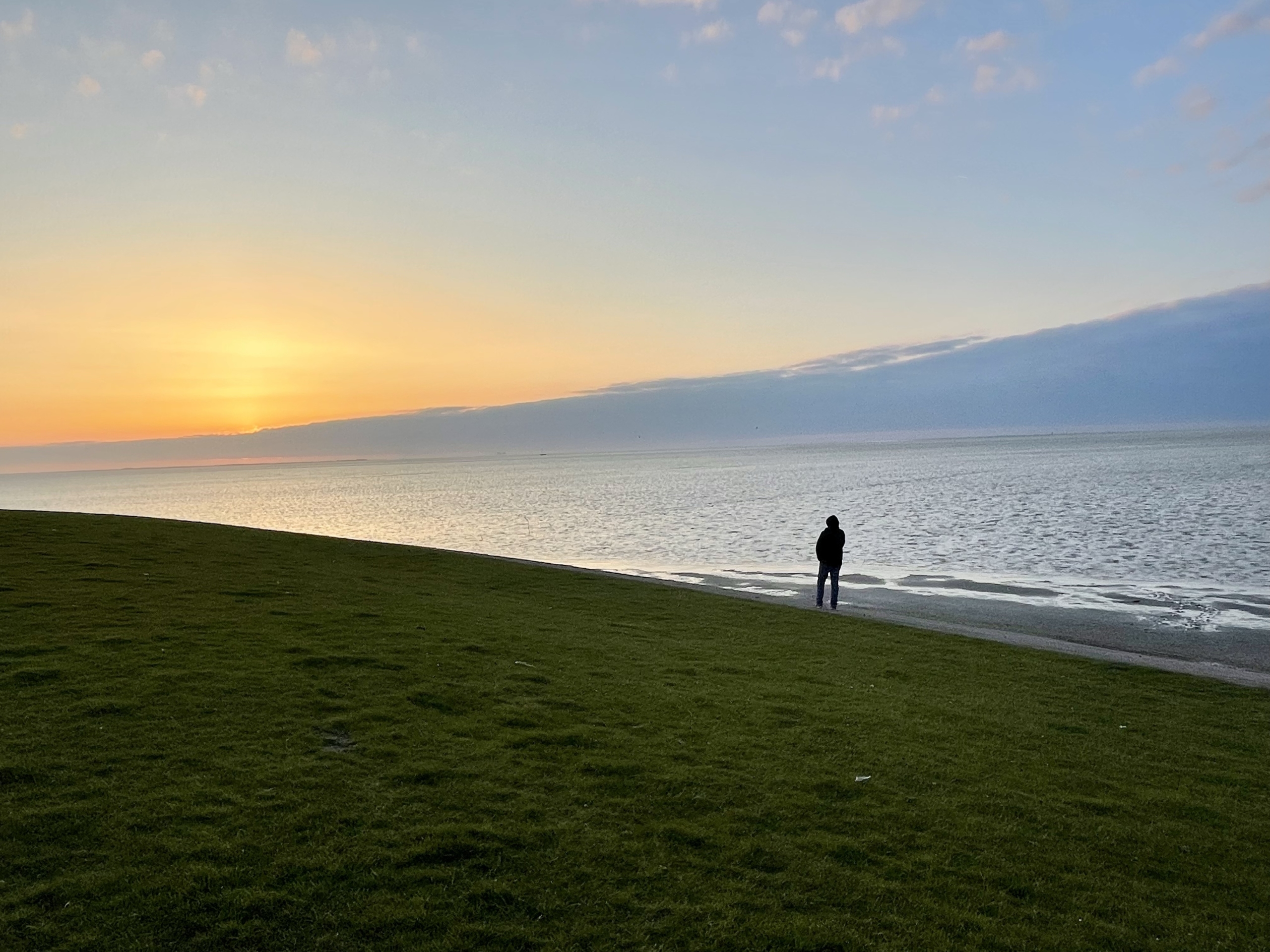 grenzenlos-Moddergat-Sonnenuntergang