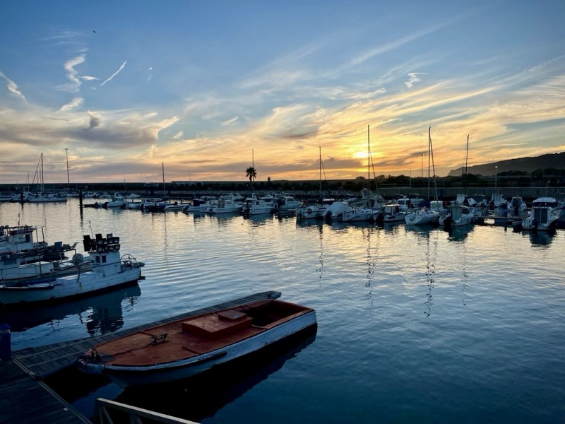 Andalusien-Barbate-Sonnenuntergang