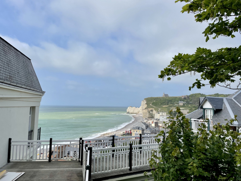 Étretat-Blick-vom-Hotelgarten