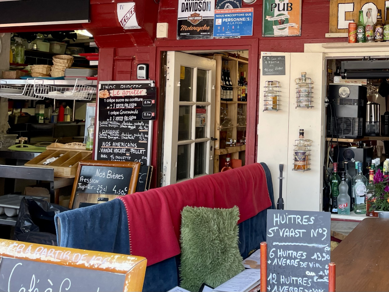 Honfleur-Restaurant-Außenansicht