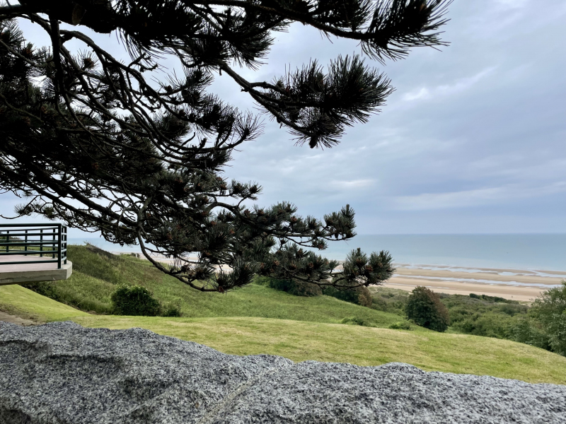 D-Day-amerikanischer-Soldatenfriedhof-Aussicht