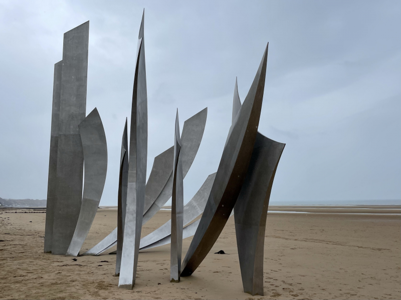Omaha-Beach-Strand-Denkmal