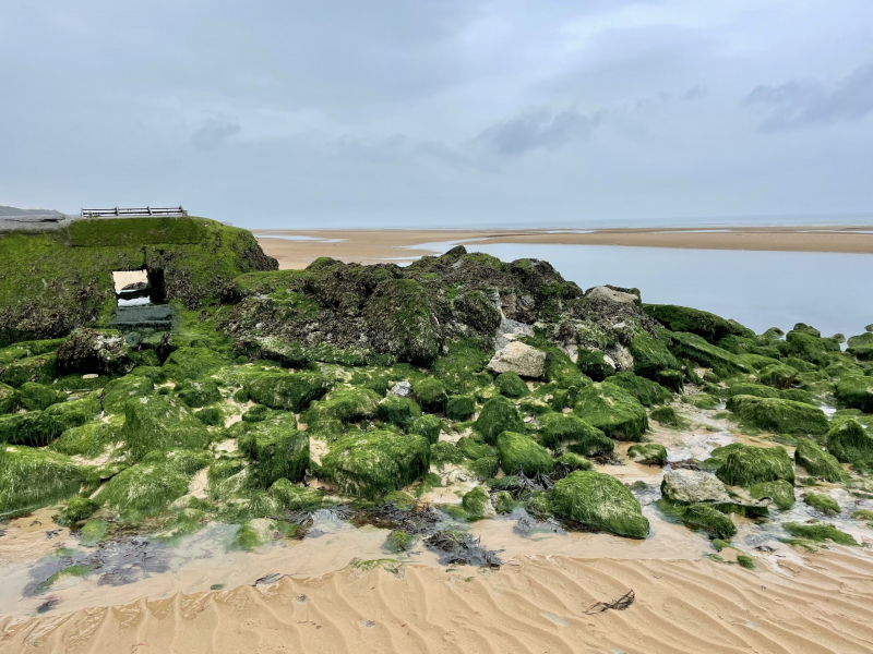 Omaha-Beach-Strand-Überreste