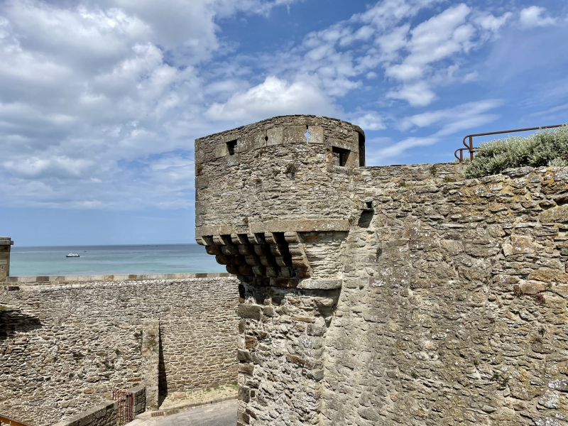 Saint-Malo-Häuser-Mauer