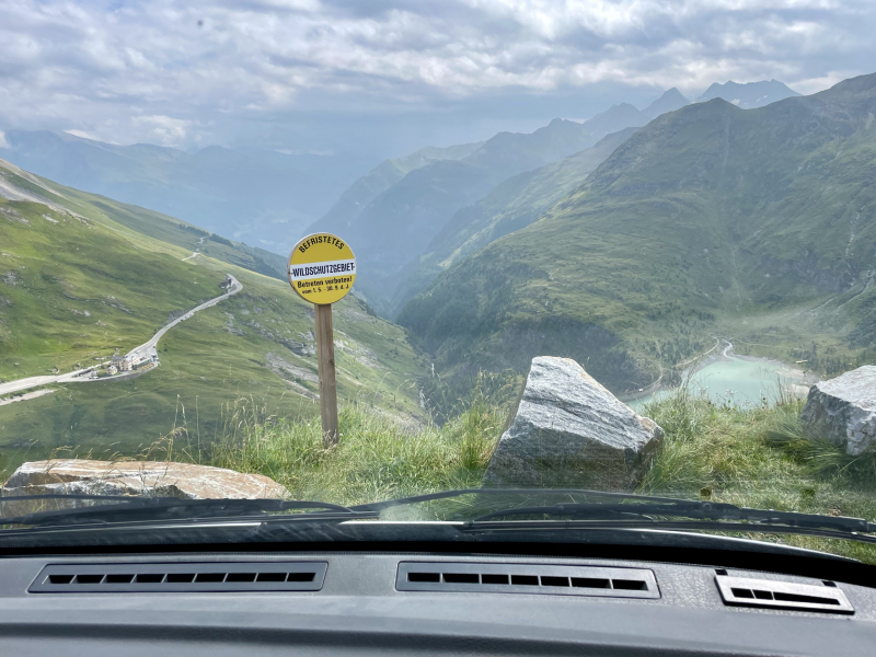 Grossglockner-Hochalpenstraße-Parkplatzaussicht
