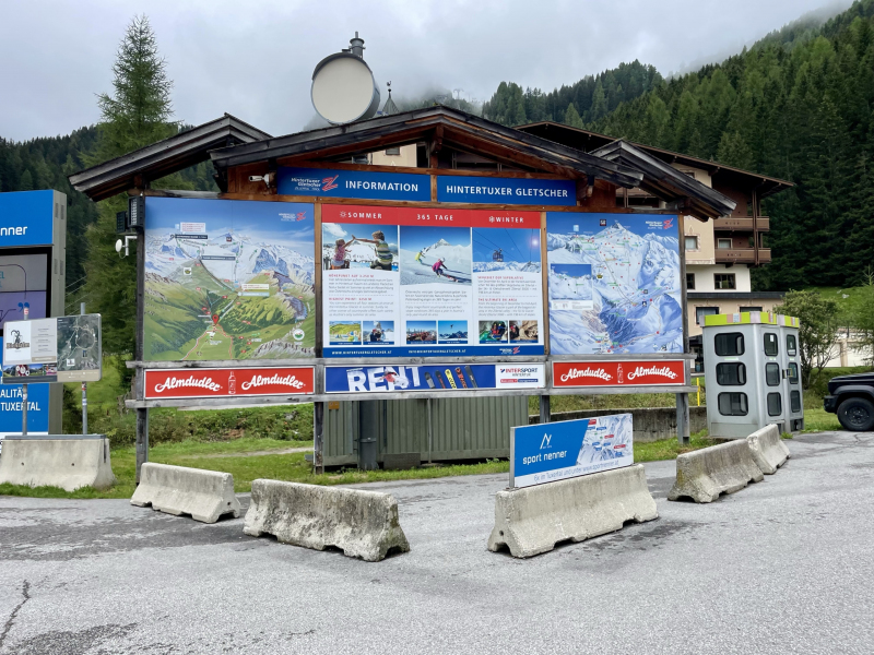 Hintertuxer-Gletscher-Karte