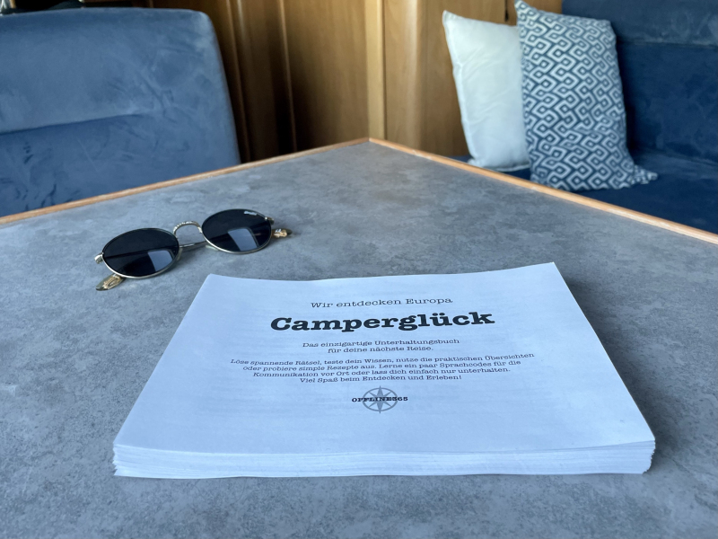 Camperglück-Entwurf-Taschenbuch