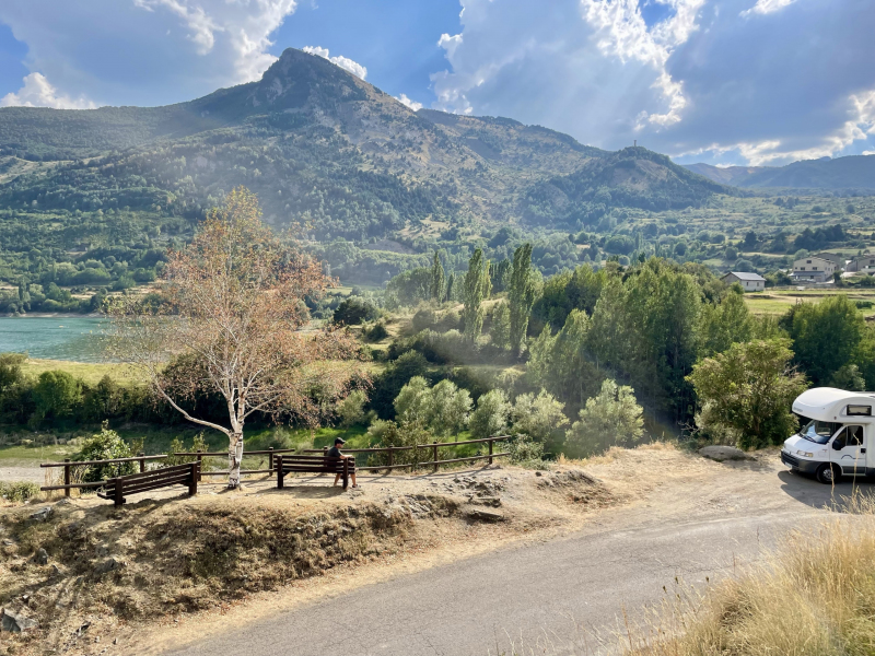 Spanien-Sallent de Gállego-Parkplatz