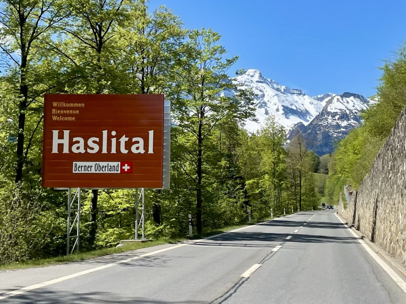 Kanton-Bern-Haslital-Schild
