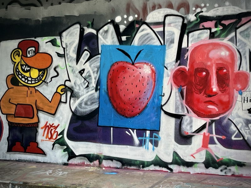 Graffiti-Wand
