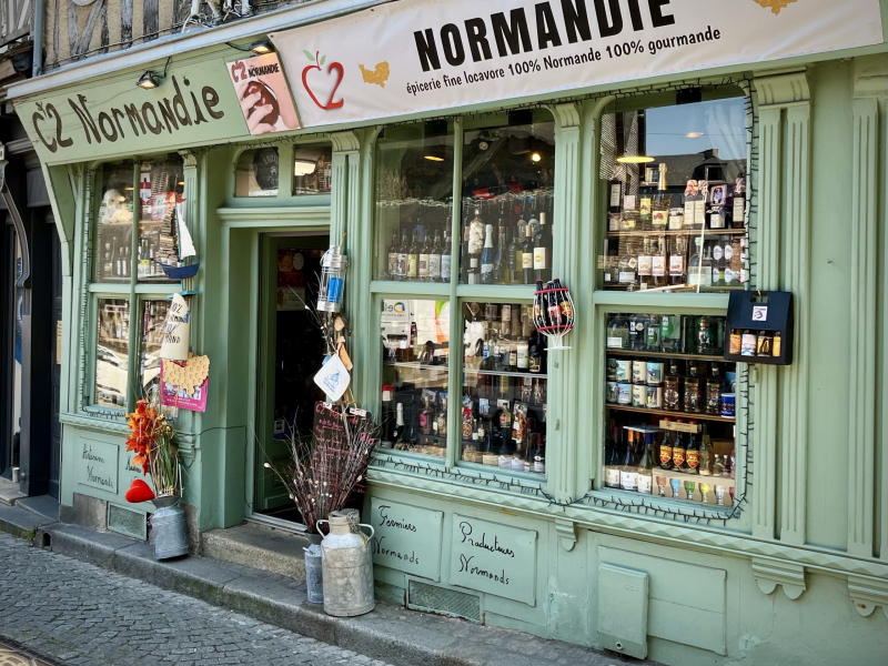 Normandie-Geschäft-Außenansicht