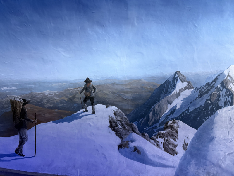 Top-of-Europe-Besucherzentrum-Gemälde