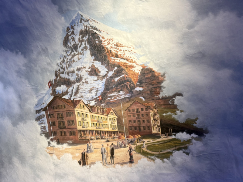 Top-of-Europe-Besucherzentrum-Gemälde