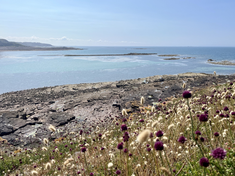 Bretonische Atlantikküste-Aussicht