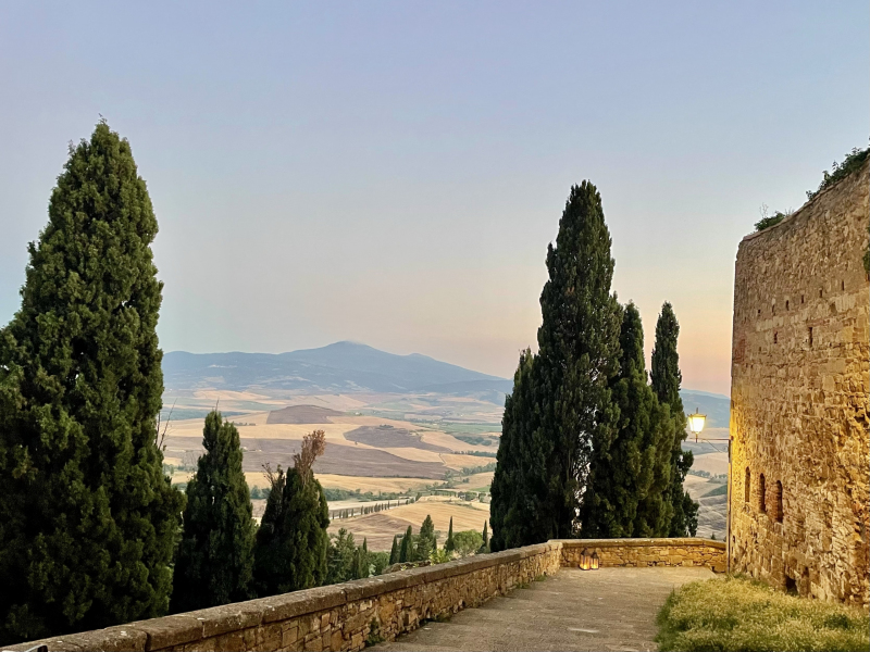 Sonnenuntergang-Pienza
