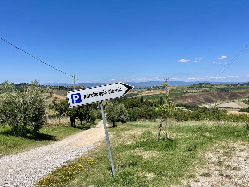 Montepulciano-Parkplatz-Käserei