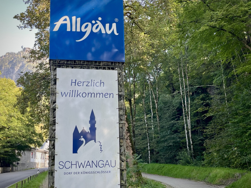 Allgäu-Schwangau-Willkommen-Schild