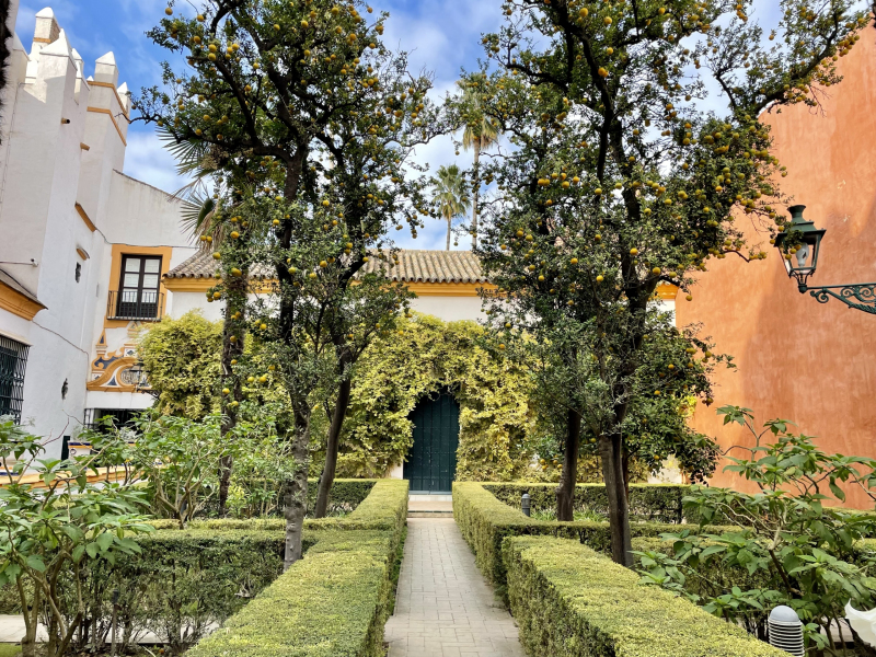 Alcázar-Palast-Garten