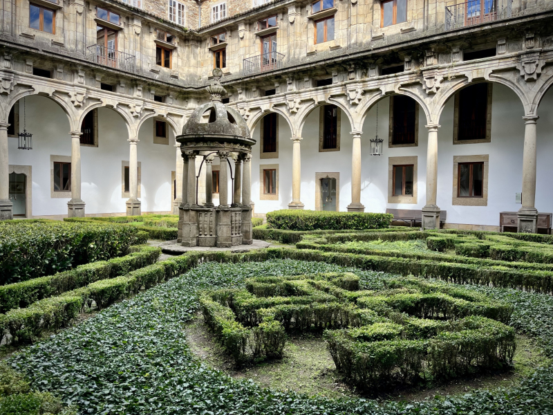 Galicien-Hotelgarten